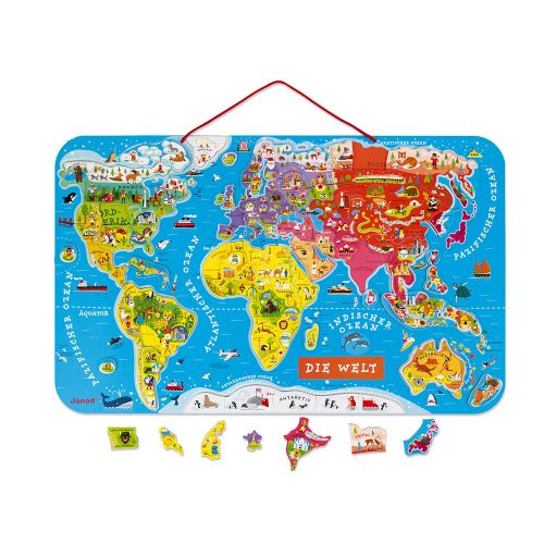 Janod 05490 FÖLDÜNK MÁGNESES PUZZLE - NÉMET VÁLTOZAT