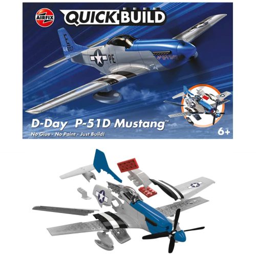 Airfix - QUICKBUILD D-Day P-51D Mustang (J6046)