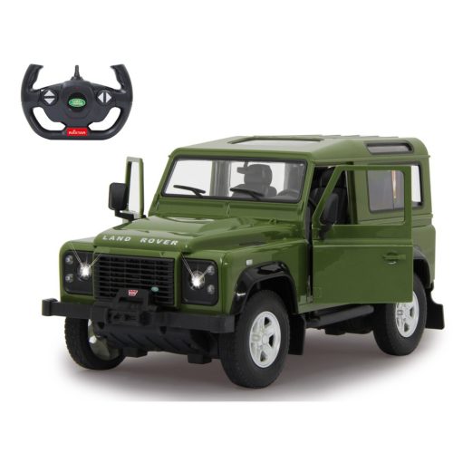 Jamara 405155 Land Rover Defender 1:14 zöld 2,4GHz manuális ajtó manuális