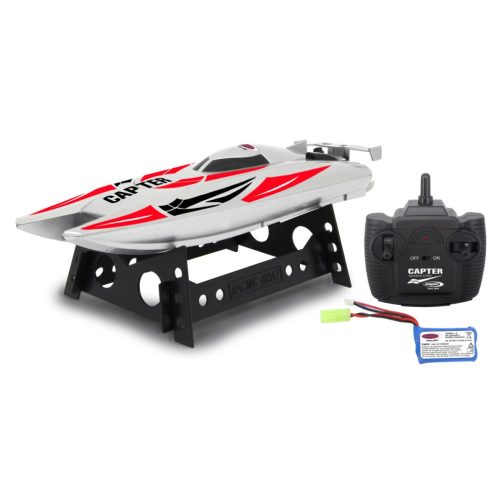 Jamara 410138 Capter Speedboot fehér/piros Li-Ion 7,4V 2,4GHz