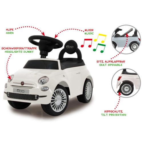 Jamara 460325 Lábbal hajtós járművek Fiat 500 fehér