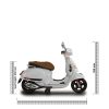 Jamara 460346 Akkumulátoros jármű Vespa GTS 125 fehér 12V