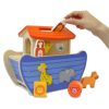 Jamara 460876 Fa játékok Kidiwood Shape sorter Noé bárkája 13 részből áll