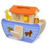 Jamara 460876 Fa játékok Kidiwood Shape sorter Noé bárkája 13 részből áll