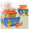 Jamara 460876 Fa játékok Kidiwood Shape sorter Noé bárkája 13 részből áll