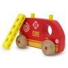 Jamara 460878 Wooden Toys Kidiwood Shape sorter vészhelyzeti járművek 4 részes