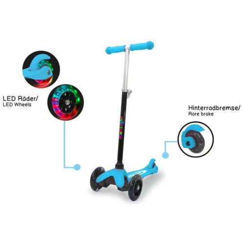 Jamara 461651 KickLight Scooter kék