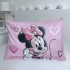 Disney Minnie Powder Pink gyerek ágyneműhuzat 100×135 cm, 40×60 cm