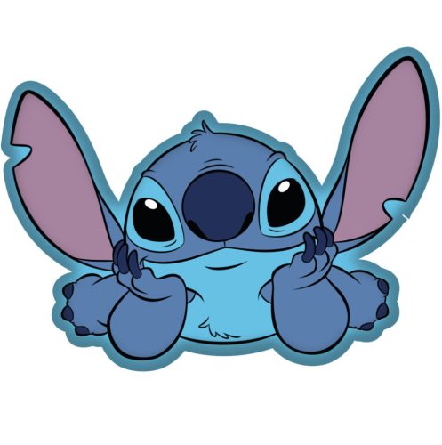 Disney Lilo és Stitch, A csillagkutya On The Belly formapárna, díszpárna 35 cm