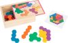 Hatszög alakú logikai fa puzzle - Legler