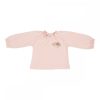 Little Dutch hosszú ujjú felső hímzéssel soft pink 62