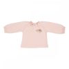 Little Dutch hosszú ujjú felső hímzéssel soft pink 74