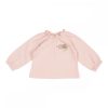 Little Dutch hosszú ujjú felső hímzéssel soft pink 80