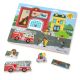 Melissa & Doug 10736  HANGOS PUZZLE TŰZOLTÓÁLLOMÁS