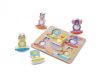 Melissa & Doug 1886 Fa készségfejlesztő játék Óriás puzzle hintázó vadállatok