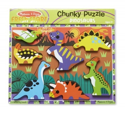 Melissa & Doug 3747  KÉSZSÉGFEJLESZTŐ JÁTÉK KÖNNYEN MEGFOGHATÓ PUZZLE DÍNÓK