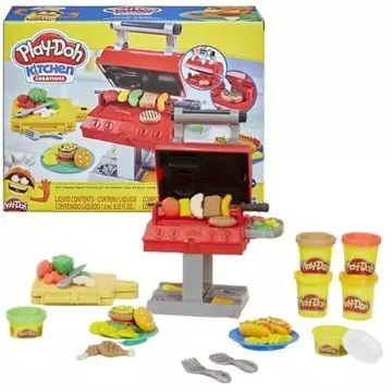 Play-Doh: Barbecue grill szett 6 tégely gyurmával