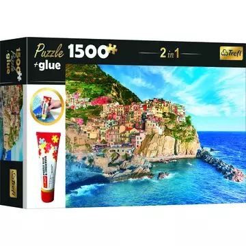 Trefl: Tengerparti látkép puzzle - 1500 darabos + ragasztó