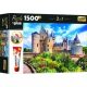 Trefl: Loire menti kastély puzzle ragasztóval - 1500 darabos