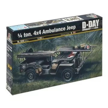 Italeri: 1/4 ton. 4x4 ambulance jeep makett, 1:35