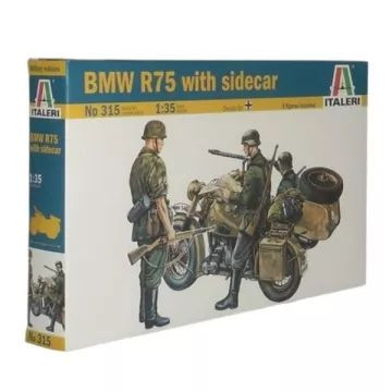 Italeri: BMW R75 Oldalkocsis motorkerékpár makett, 1:35