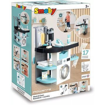 Smoby: Rowenta mosó- és vasaló center rúdporszívóval