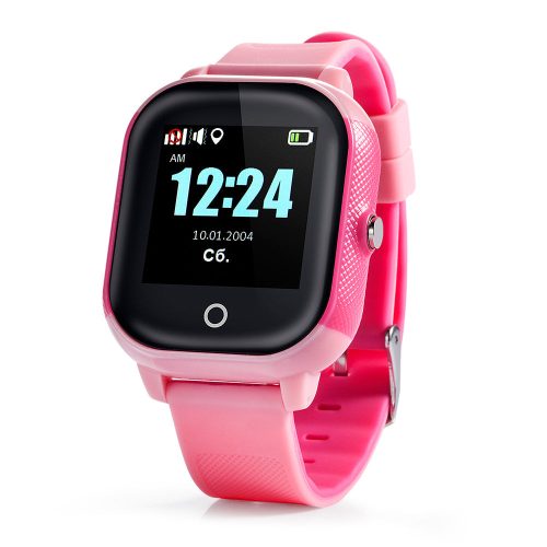 KidSafe Smart pink gyerek okosóra magyar menüvel, IP67 vízálló, GPS, SOS