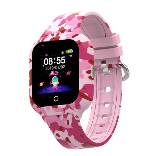 KidSafe Commando 4G camuflage pink gyerek okosóra magyar menüvel