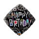 Happy Birthday Robot Cogwheels fólia lufi 46 cm