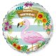 Flamingó Happy Birthday Pink fólia lufi 46 cm (WP)