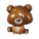 Maci Brown Teddy fólia lufi 60 cm