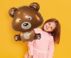 Maci Brown Teddy fólia lufi 60 cm