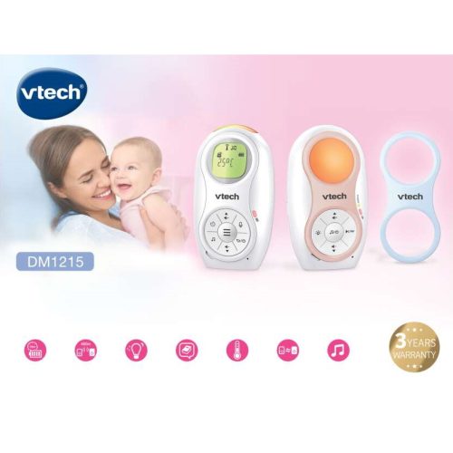 Vtech bébiõr audio dupla akkumulátorral, éjjeli fénnyel, altatódallal DM1215