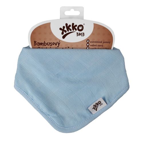 Xkko nyálkendõ patentos bambusz Baby Blue BMBBND045