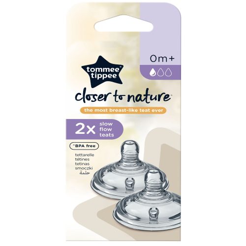 Tommee Tippee cumisüveg cumi CTN 2 db lassú folyású