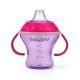 BabyOno itatópohár - csöpögésmentes puha csõrrel 3hó 180ml pink 1456/02