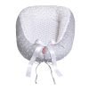 Scamp babafészek kókuszbetétes Little Heart White Grey BF002