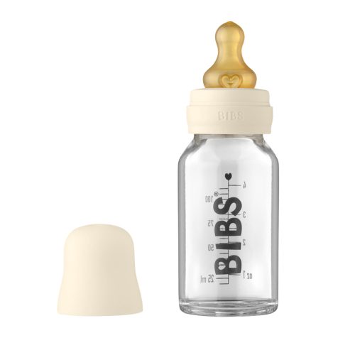 BIBS cumisüvegszett üveg 110ml krémfehér