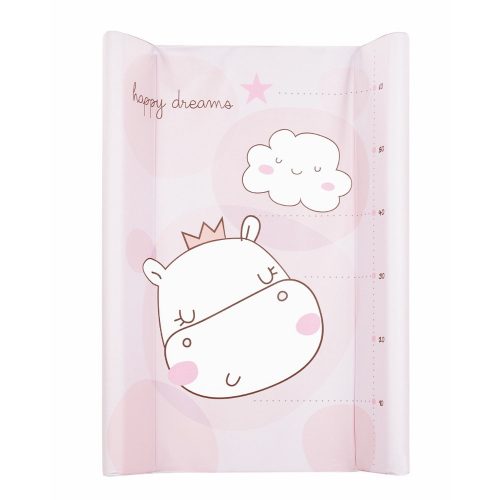 Kikkaboo pelenkázólap - merev 2 oldalú 50x80cm  Happy dreams pink