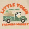 Bébi ujjatlan hálózsák pamut Little Town Famers market homok 62