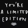 Dorko rövid ujjú kombidressz You Are A Limited Edition mintával fekete 56