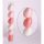 Húsvéti tojásdekoráció rózsaszín/mályva színű akasztóval 6 db/cső