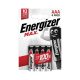 Elem Energizer Ultra+ alkáli LR03 AAA mikro 4 db/csomag