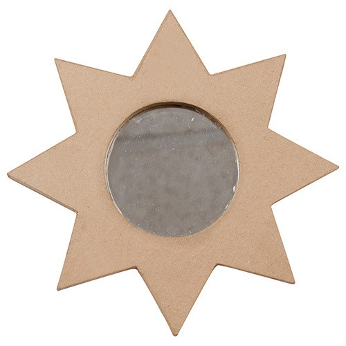 Kreatív decoupage tárgy Clairefontaine Décopatch nap alakú képkeret felakasztható