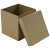 Kreatív decoupage tárgy Clairefontaine Décopatch négyzet alakú doboz 9,5x9,5x9,5 cm