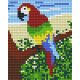 Pixelhobby  801251 Papagáj kreatív szett 10,x12,7cm 1 alaplapos