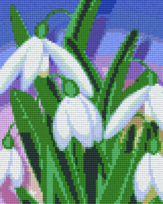 Pixelhobby  804342 Hóvirág (20,3x25,4cm) 4 alaplapos szett