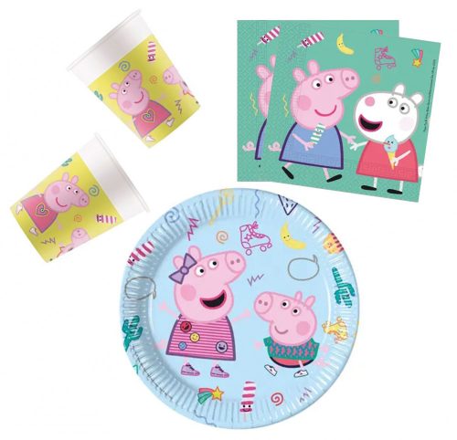 Peppa malac Messy Play party szett 36 db-os 23 cm-es tányérral