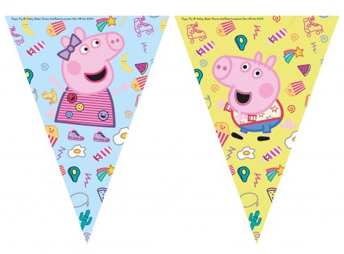 Peppa malac Messy Play zászlófüzér 2,3 m