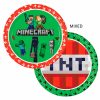 Minecraft Green papírtányér 8 db-os 23 cm FSC